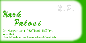 mark palosi business card